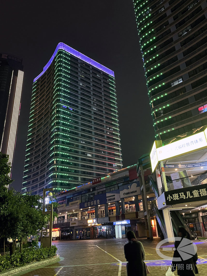 酒店外墻照明夜景圖